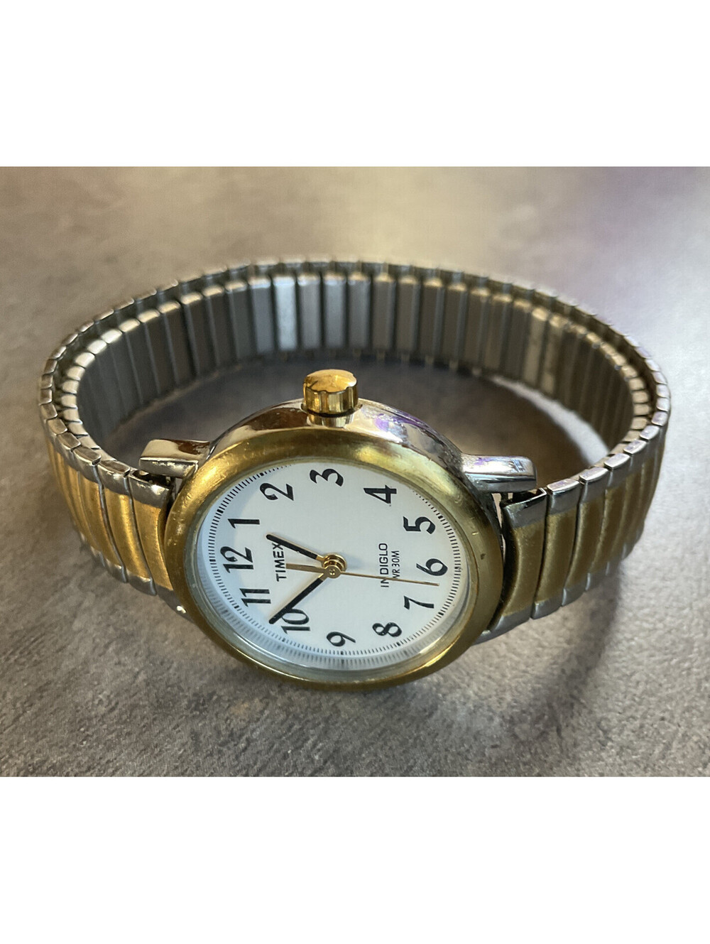 Timex Womens Easy Reader Watch 25mm Case White Dial Two Tone Expansion D1